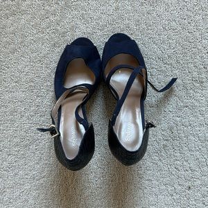 Style & Co blue side pumps - wore once